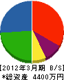 佐藤建築工務所 貸借対照表 2012年3月期
