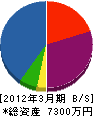 松尾電設 貸借対照表 2012年3月期