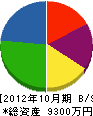 大倉電気工事 貸借対照表 2012年10月期