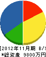 山陽ホクト 貸借対照表 2012年11月期