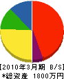 藤城工業所 貸借対照表 2010年3月期