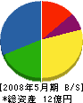 野田電機 貸借対照表 2008年5月期