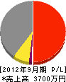 田中鉄工所 損益計算書 2012年9月期