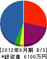 丸源 貸借対照表 2012年6月期