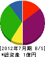 松澤建設 貸借対照表 2012年7月期