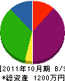 高橋工業 貸借対照表 2011年10月期
