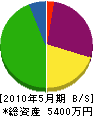 ヨシダ組 貸借対照表 2010年5月期