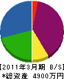 川崎電気商会 貸借対照表 2011年3月期