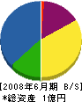 織田組土建 貸借対照表 2008年6月期