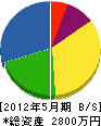 坂口土木工業 貸借対照表 2012年5月期