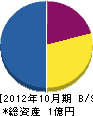 坂本組 貸借対照表 2012年10月期