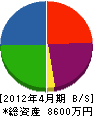 大塚クリーンリネス 貸借対照表 2012年4月期