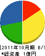 青山建設 貸借対照表 2011年10月期