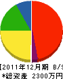 加賀山瑞穂工業 貸借対照表 2011年12月期