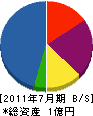 昭和テクノ工業 貸借対照表 2011年7月期