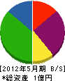 三島工業所 貸借対照表 2012年5月期