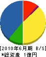 浅川運輸土建 貸借対照表 2010年6月期