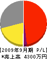 串田重機 損益計算書 2009年9月期