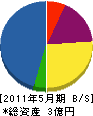 横沢工業所 貸借対照表 2011年5月期