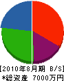 岸田建設 貸借対照表 2010年8月期