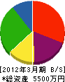 金澤建装 貸借対照表 2012年3月期