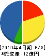 渡辺建設工業 貸借対照表 2010年4月期