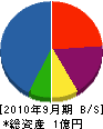 斉光電気工事 貸借対照表 2010年9月期