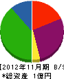 トウシヤ 貸借対照表 2012年11月期