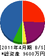 坂本建築工業 貸借対照表 2011年4月期