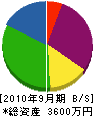 西武緑化 貸借対照表 2010年9月期