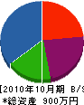 佐藤建築 貸借対照表 2010年10月期