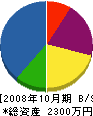 川上土建 貸借対照表 2008年10月期