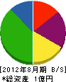 前田木材 貸借対照表 2012年8月期