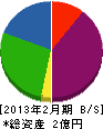 藤崎建業 貸借対照表 2013年2月期