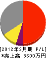 松原電気 損益計算書 2012年3月期