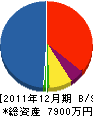 山崎建設工業 貸借対照表 2011年12月期