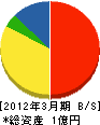 松尾工業 貸借対照表 2012年3月期