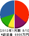 江口技研 貸借対照表 2012年1月期