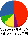 ひかり水道商会 貸借対照表 2010年10月期