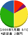 松島建設 貸借対照表 2008年5月期