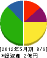 加古川組 貸借対照表 2012年5月期