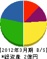 松村興業 貸借対照表 2012年3月期