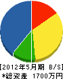 松野建設 貸借対照表 2012年5月期
