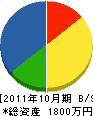 沼田建設 貸借対照表 2011年10月期