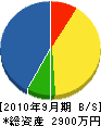 小林電業 貸借対照表 2010年9月期
