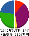 瀬名波重機 貸借対照表 2010年5月期
