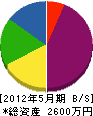 江藤組 貸借対照表 2012年5月期