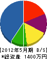 広江土木 貸借対照表 2012年5月期