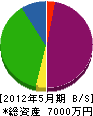 山崎工務店 貸借対照表 2012年5月期