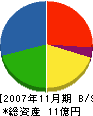 小野電気 貸借対照表 2007年11月期